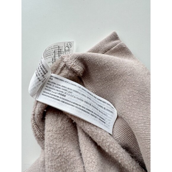 ABERCROMBIE & FITCH Taupe Cotton Fleece Embroidered Crew Sweatshirt, Size XS - Picture 14 of 15